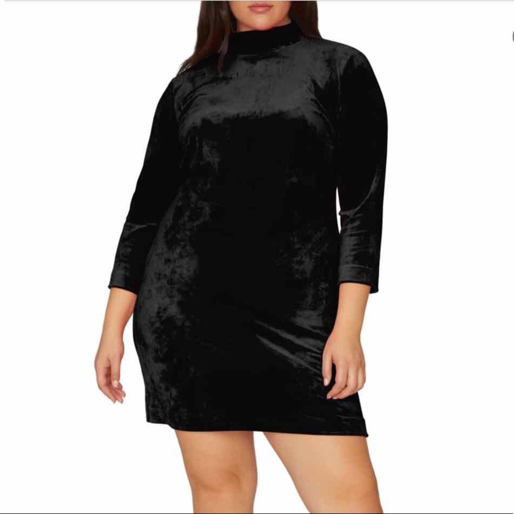 Sanctuary Endless Night Velour Mini Dress